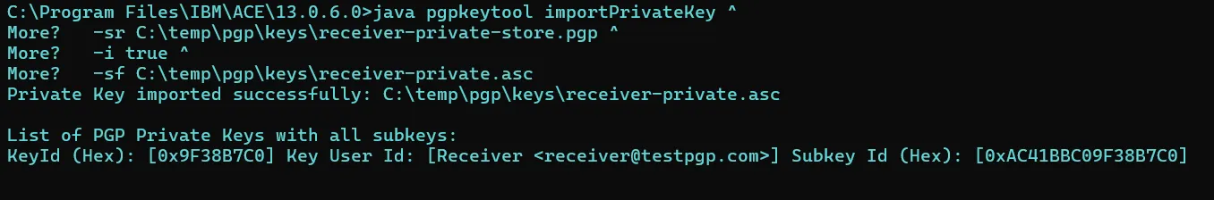 receivers private store